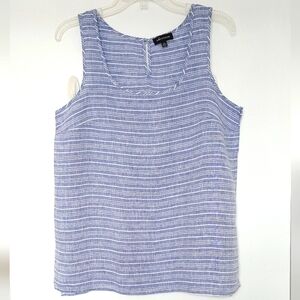 Lord & Taylor linen sleeveless top size L